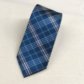 High Visibility Wholesale Private Label Green Check Woven Men's Polyester Tie